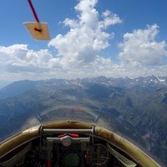 Flugwegposition um 12:14:43: Aufgenommen in der Nähe von 39010 St. Martin in Passeier, Südtirol, Italien in 2896 Meter